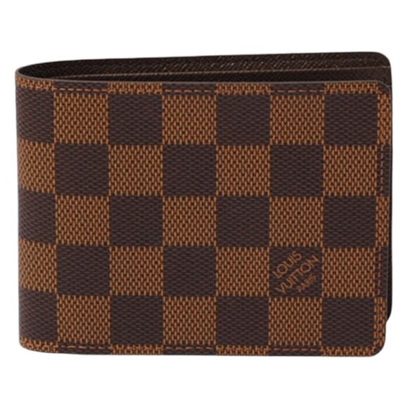 LOUIS VUITTON Damier Monogram Canvas Leather Bifold Wallet France NWOT/Box - Picture 1 of 4